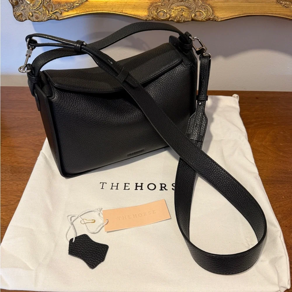 The Horse Clementine Bag in Black Pebbled Leather - Picture 2 of 16